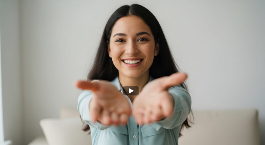 Auch in Videos und Bildern führen Freundlichkeit und offene Gestik zu positiver Resonanz – ein strahlender Gesichtsausdruck spricht für Vertrauen.